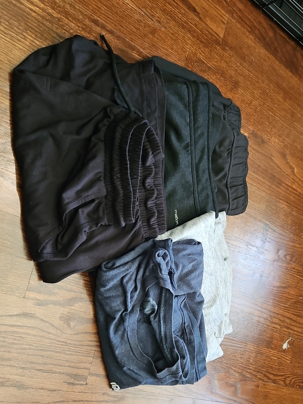 Clothing Bundle. 3 Pair Large Black Shorts & 2 Shirts